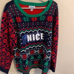 Rockin’ around ugly Christmas sweater naughty or nice size xl